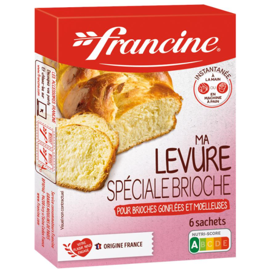 LEVURE SPECIALE BRIOCHE FRANCINE 6 X 7G