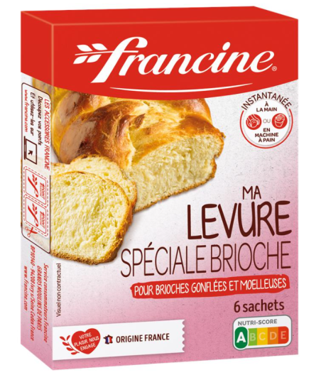 LEVURE SPECIALE BRIOCHE FRANCINE 6 X 7G
