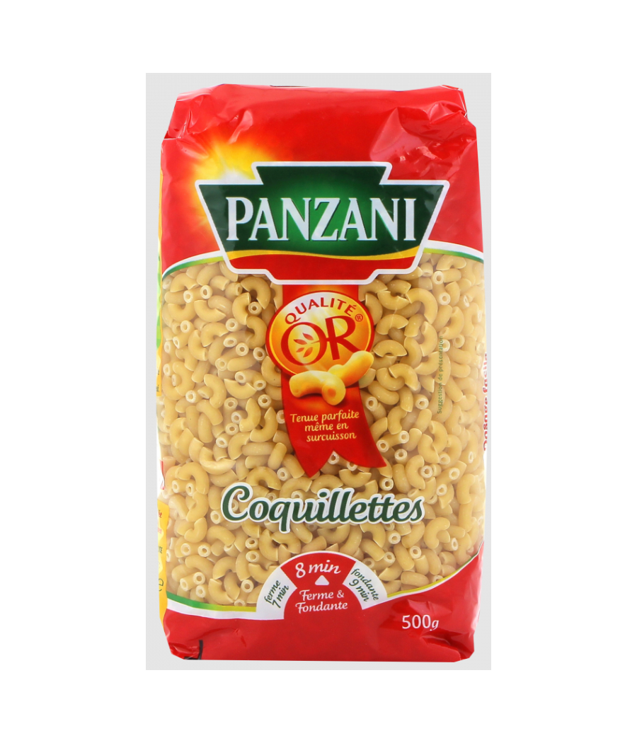 PATES PANZANI COQUILLETTES 8 MINUTES 500G