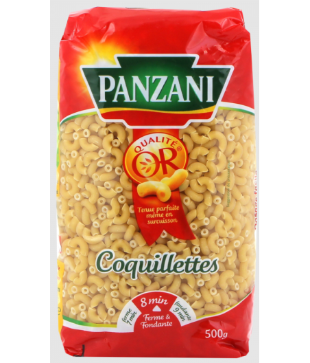 PATES PANZANI COQUILLETTES 8 MINUTES 500G