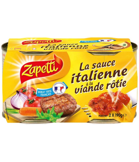 LA SAUCE ITALIENNE A LA VIANDE ROTIE 190 G