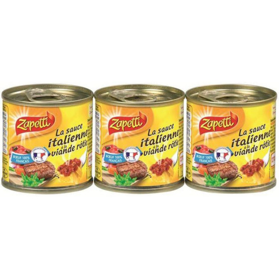 LA SAUCE ITALIENNE A LA VIANDE ROTIE (3 X 3021690017670) 3 X 95 G