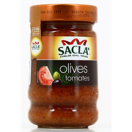SAUCE AUX OLIVES ET TOMATES SACLA 190 G