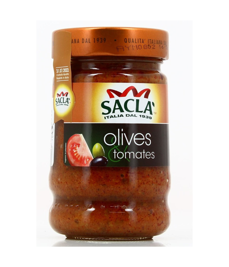 SAUCE AUX OLIVES ET TOMATES SACLA 190 G