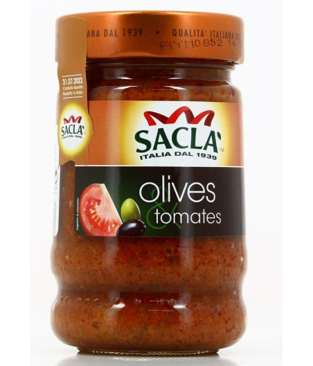 SAUCE AUX OLIVES ET TOMATES SACLA 190 G