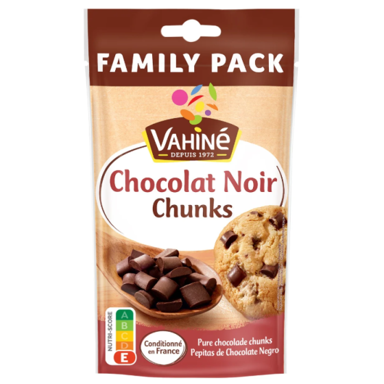 CHOCOLAT NOIR CHUNKS VAHINE 180G