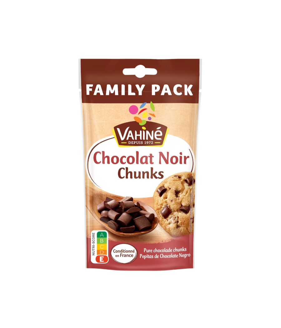 CHOCOLAT NOIR CHUNKS VAHINE 180G