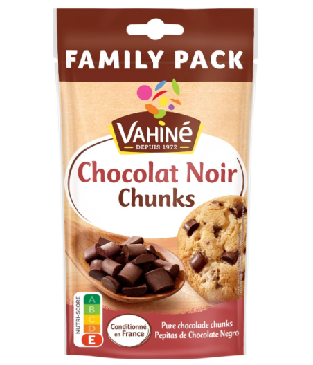 CHOCOLAT NOIR CHUNKS VAHINE 180G