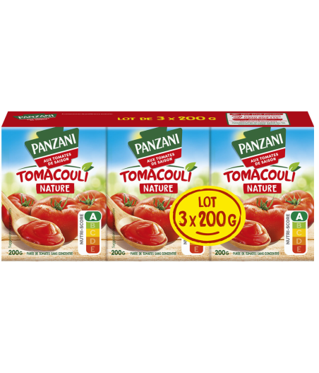 TOMATE PANZANI TOMACOULI NATURE 3 X 200G