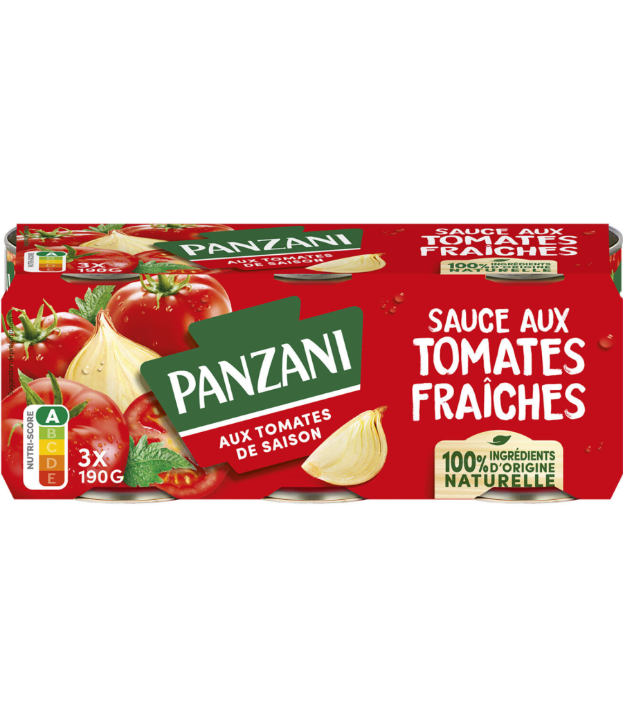 SAUCES AUX TOMATES FRAICHES 3 X 190G