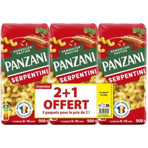 PATES SERPENTINI PANZANI 1500G