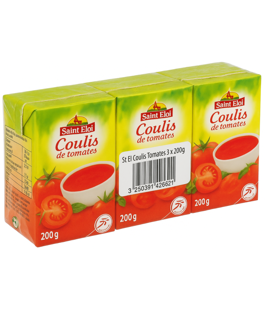 TOMATE SAINT ELOI COULIS DE TOMATES 600G (3 X 200G)