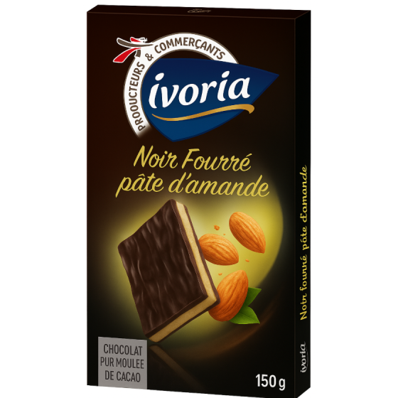 CHOCOLAT IVORIA NOIR FOURRE 150G