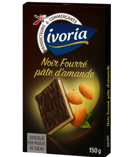 CHOCOLAT IVORIA NOIR FOURRE 150G