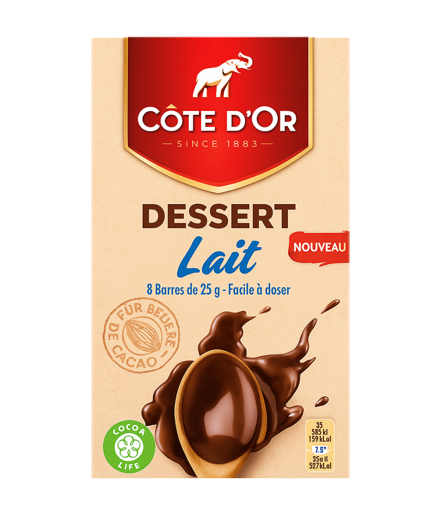 CHOCOLAT AU  LAIT COTE D'OR  200G