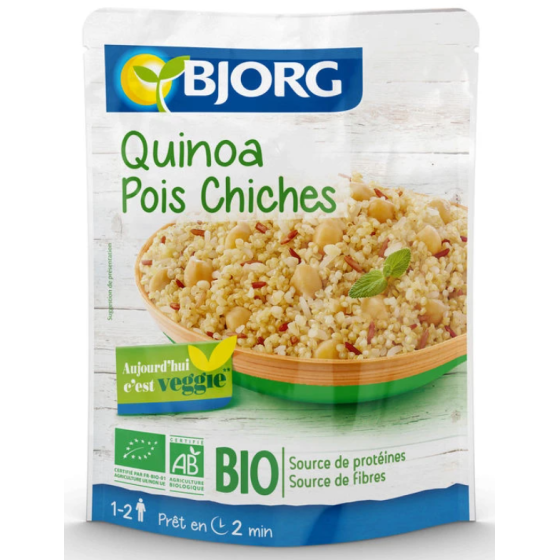 QUINOA POIS CHICHES BJORG 250G