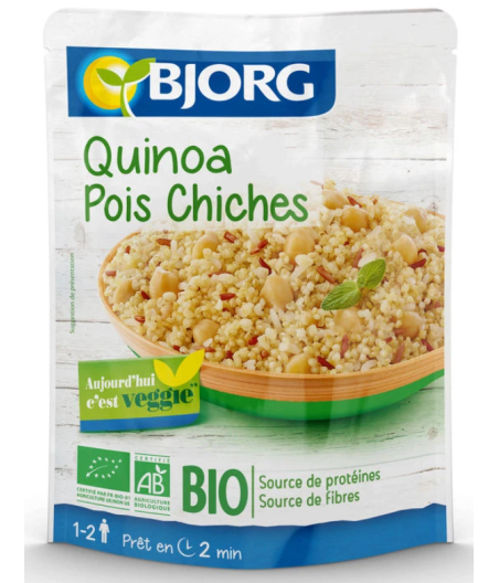 QUINOA POIS CHICHES BJORG 250G