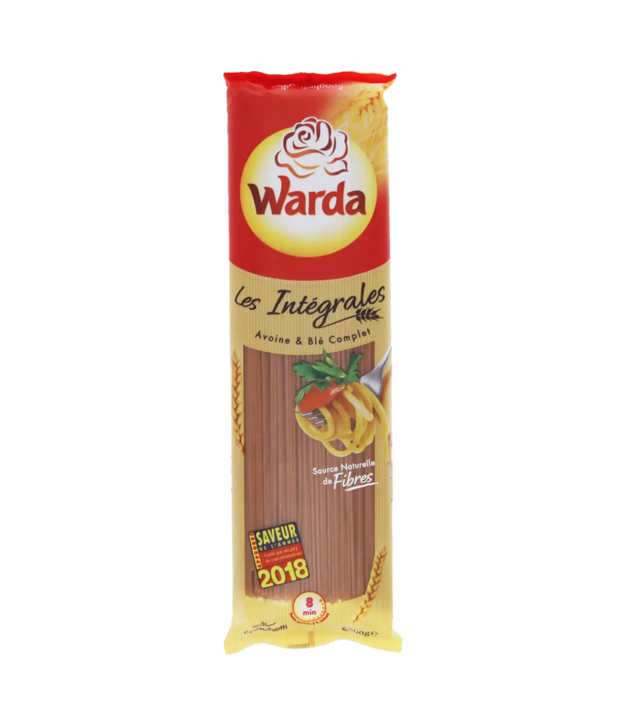 SPAGUETTI AUX BLE COMPLET ET AVOINE COMPLET WARDA  500G