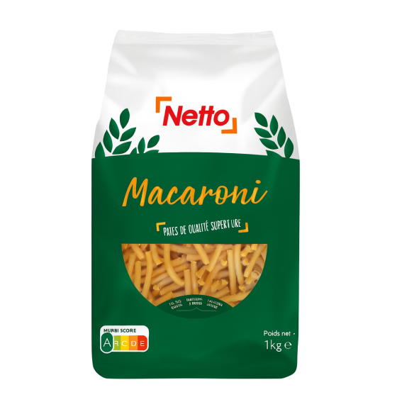 PATES MACARONI NETTO  1KG