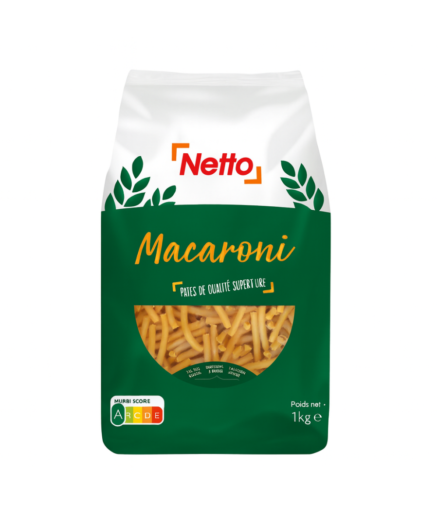 PATES MACARONI NETTO  1KG