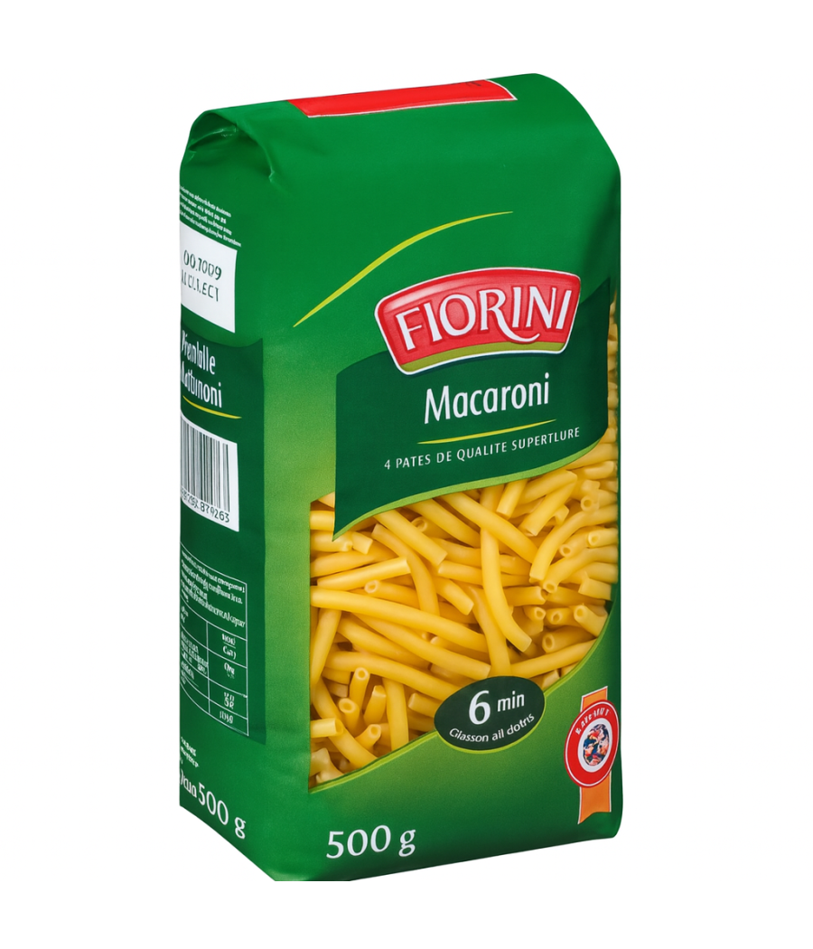 PATES MACARONI FIORINI 500G