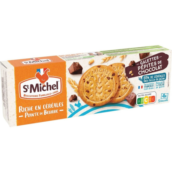 GALETTES PEPITES DE CHOCOLAT ST MICHEL 142G