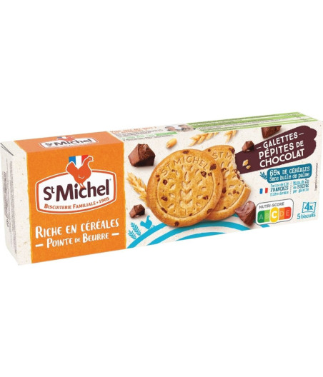 GALETTES PEPITES DE CHOCOLAT ST MICHEL 142G