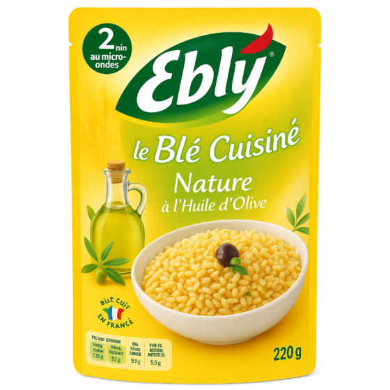 LE BLE CUISINE NATURE A L'HUILE D'OLIVE EBLY 220G