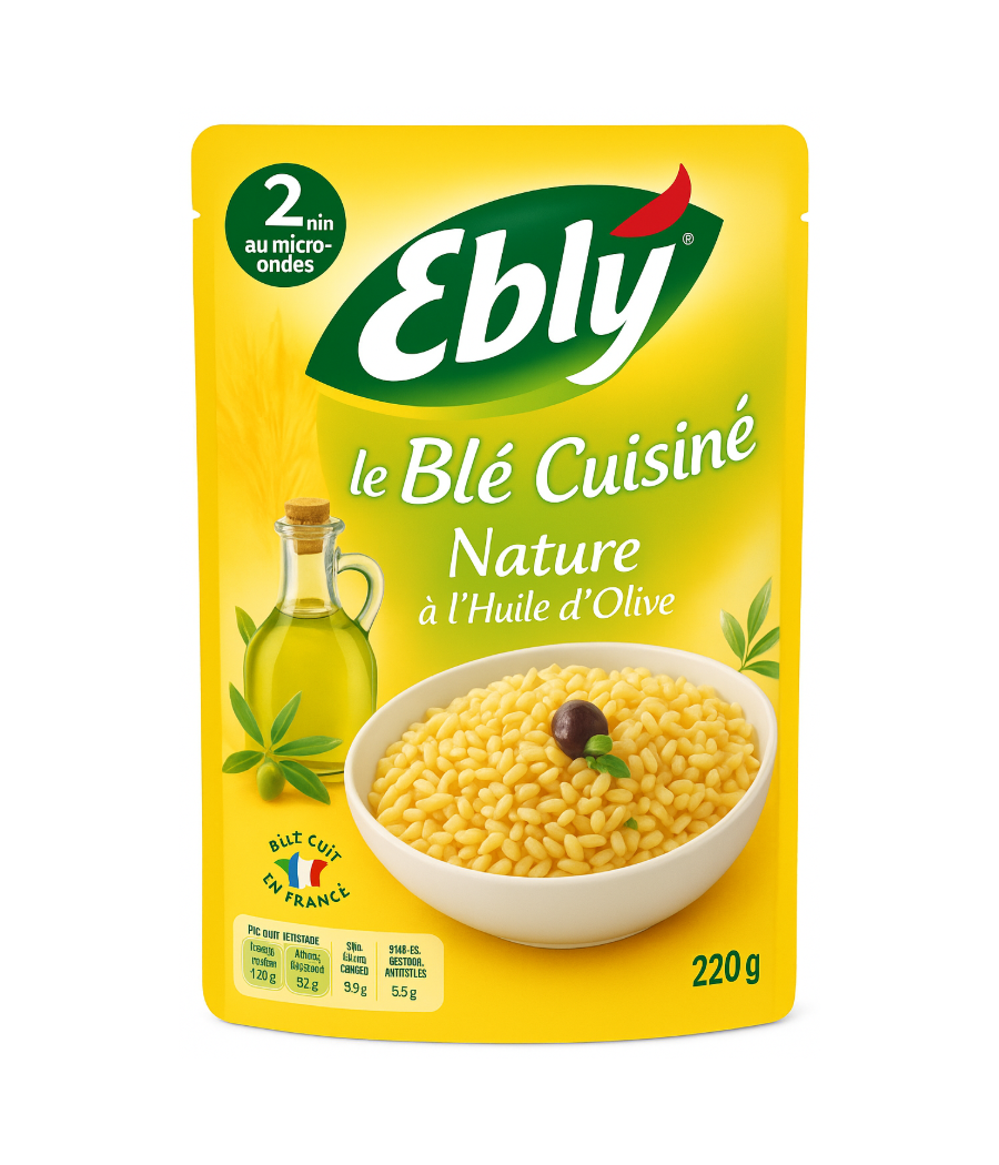 LE BLE CUISINE NATURE A L'HUILE D'OLIVE EBLY 220G