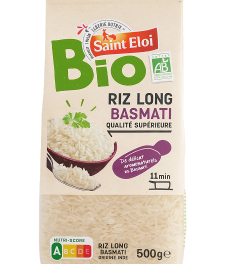 RIZ LONG BASMATI BIO SAINT ELOI 500G