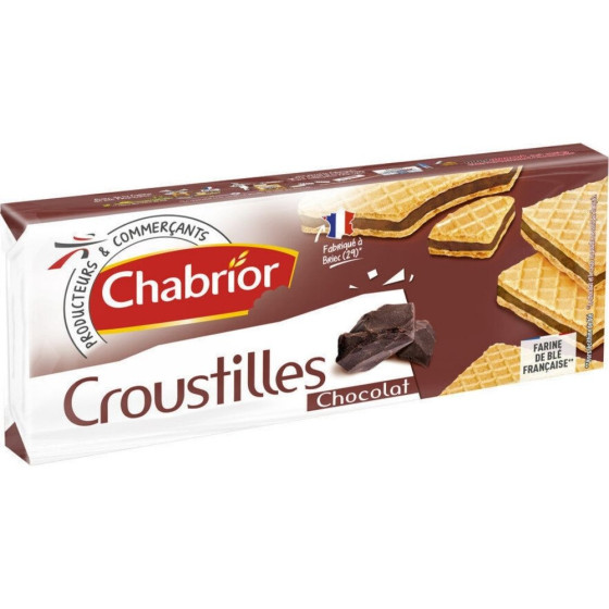 GAUFRETTES CROUSTILLES CHOCOLAT CHABRIOR 110G