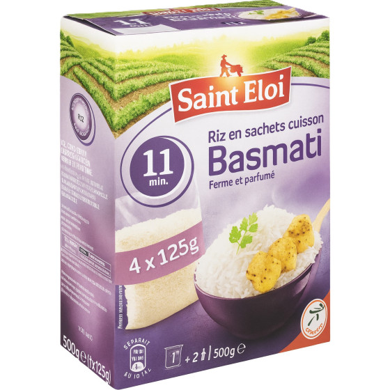RIZ BASMATI EN SACHETS SAINT ELOI 500G