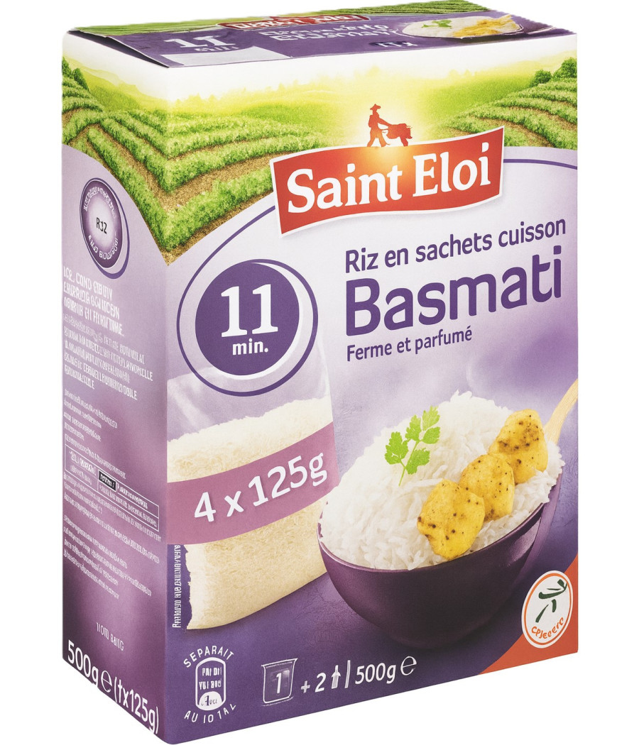 RIZ BASMATI EN SACHETS SAINT ELOI 500G