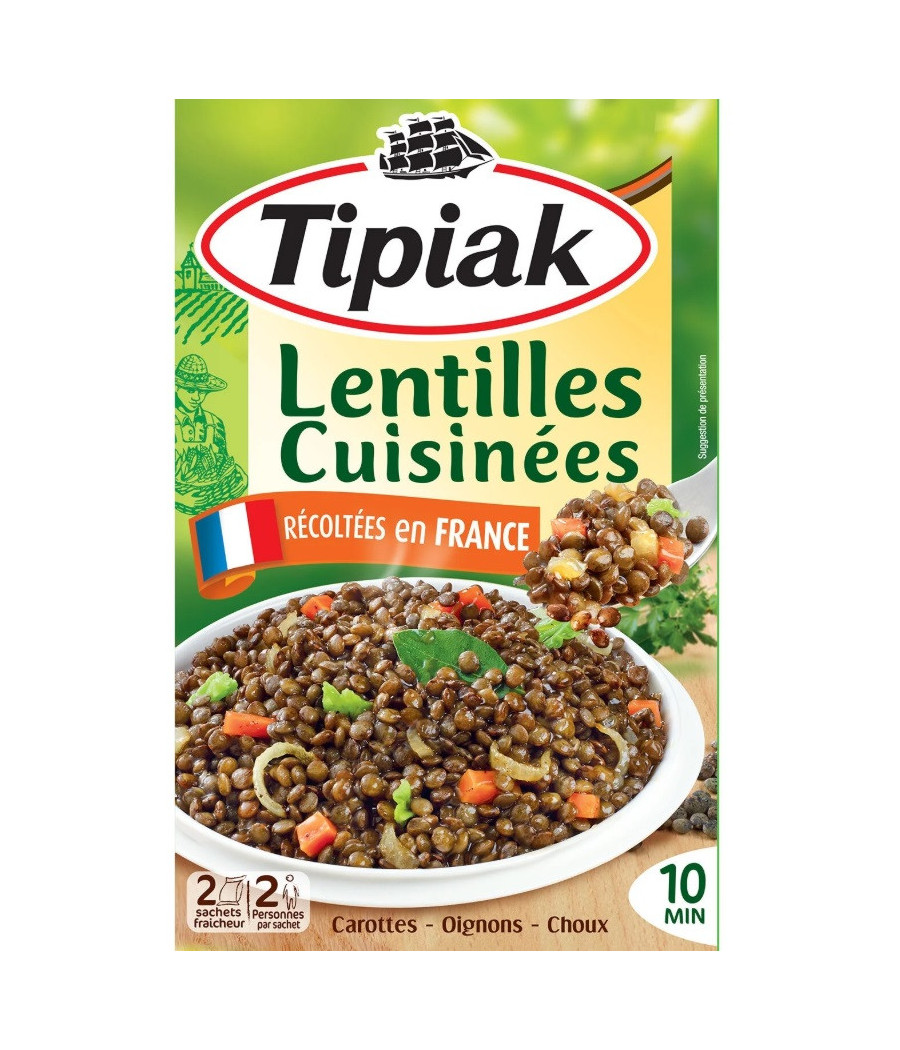 LENTILLES CUISINEES TIPIAK 240G