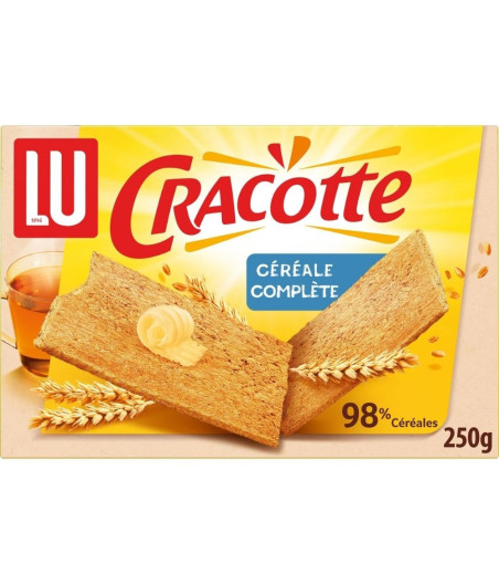 BISCOTTES CEREALES COMPLETES CRACOTTE LU 250G