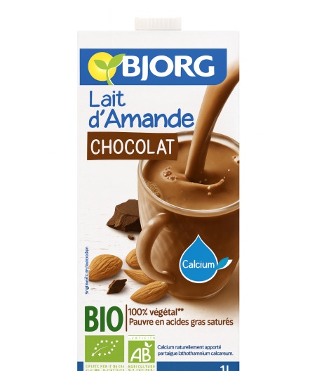 LAIT D'AMANDES AU CHOCOLAT BJORG   270G