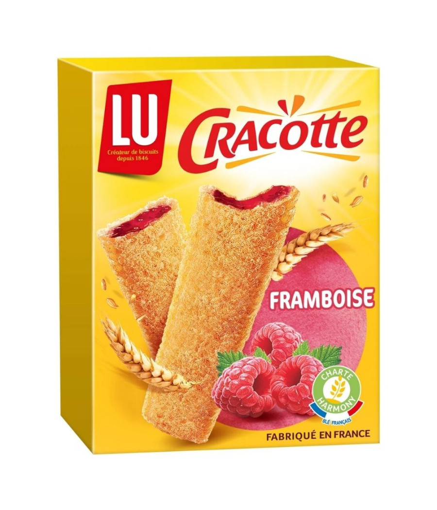 BISCOTTES FRAMBOISE CRACOTTE LU 200G