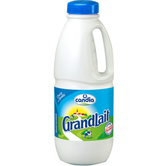 LAIT CANDIA DEMI ECREME 1L