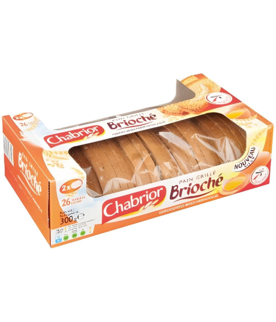 PAIN GRILLE BRIOCHE CHABRIOR 300G