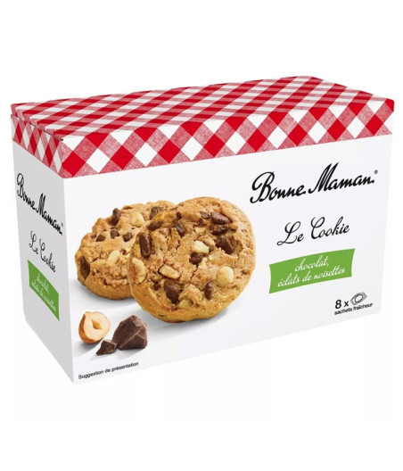 COOKIES CHOCOLAT NOISETTES BONNE MAMAN 225G
