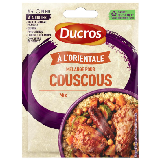 COUSCOUS MELANGE A L'ORIENTALE DUCROS 20G