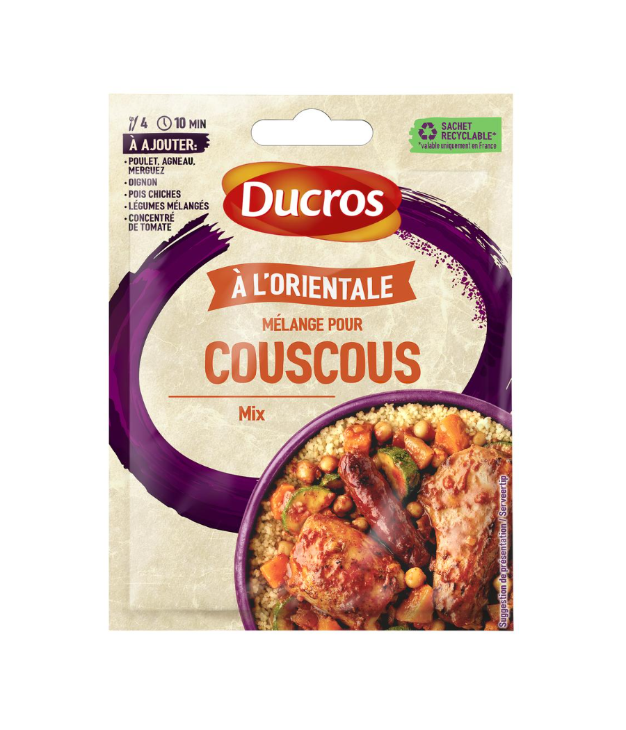 COUSCOUS MELANGE A L'ORIENTALE DUCROS 20G