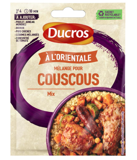 COUSCOUS DUCROS MELANGE A L'ORIENTALE 20G