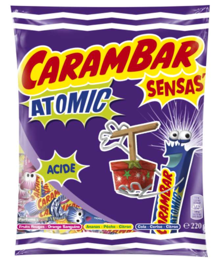 CARAMBAR ATOMIC ACIDE  220G