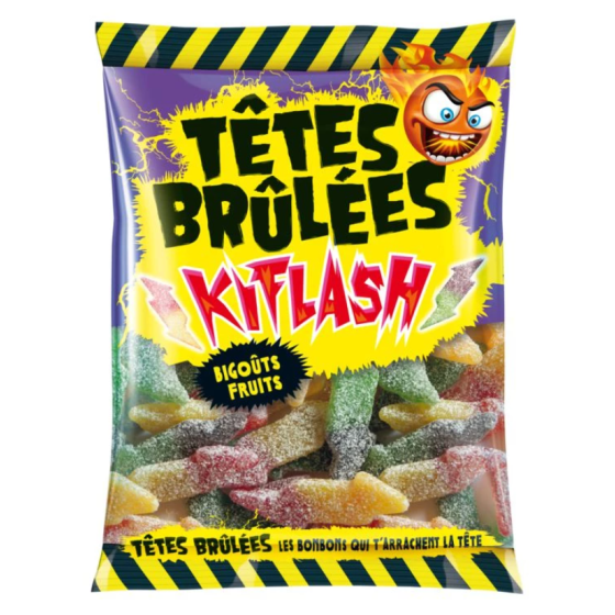 BONBONS TETES BRULEES KIFLASH BI-GOUT ACIDE 180G