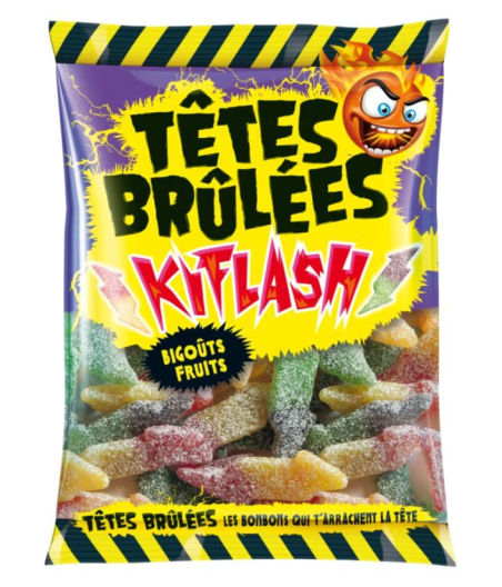 BONBONS TETES BRULEES KIFLASH BI-GOUT ACIDE 180G