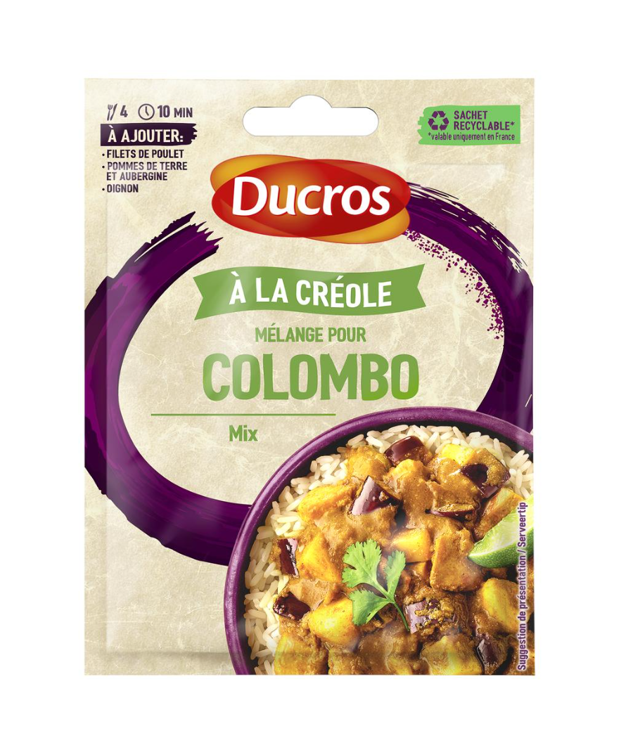 FOND DE SAUCE DUCROS MELANGE MALIN COLOMBO CREOLE 25G