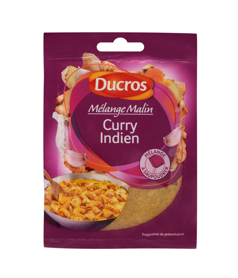 FOND DE SAUCE DUCROS MELANGE POUR CURRY INDIEN 20G