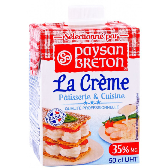 CRÈME FRAÎCHE PAYSAN BRETON 50CL 35% MATIÈRE GRASSE