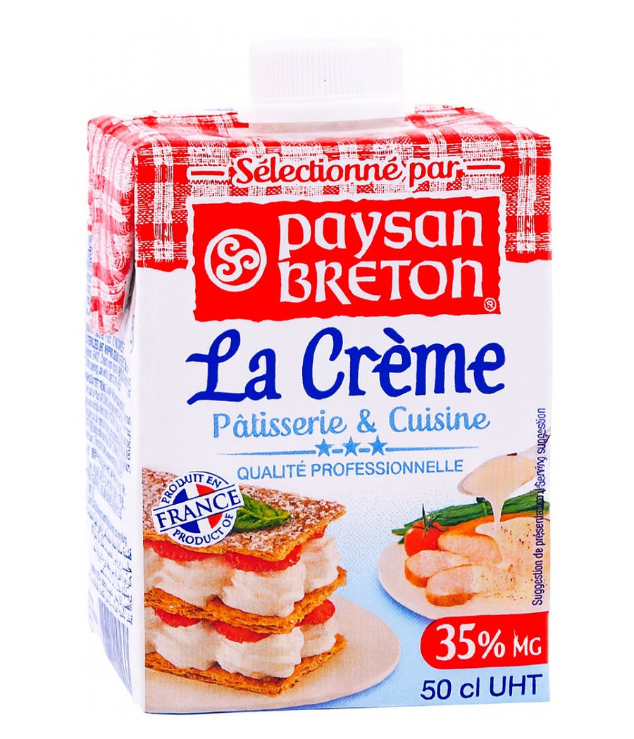 CRÈME FRAÎCHE PAYSAN BRETON 50CL 35% MATIÈRE GRASSE